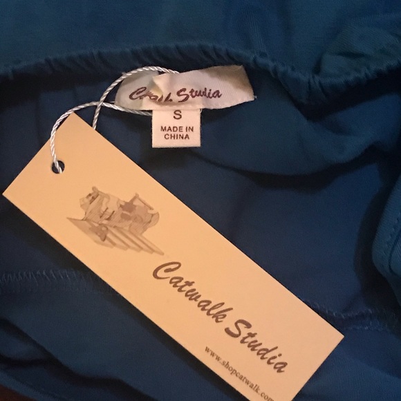 🆕 Catwalk Studio Bluish/Green Mini Dress-Small - Picture 4 of 6